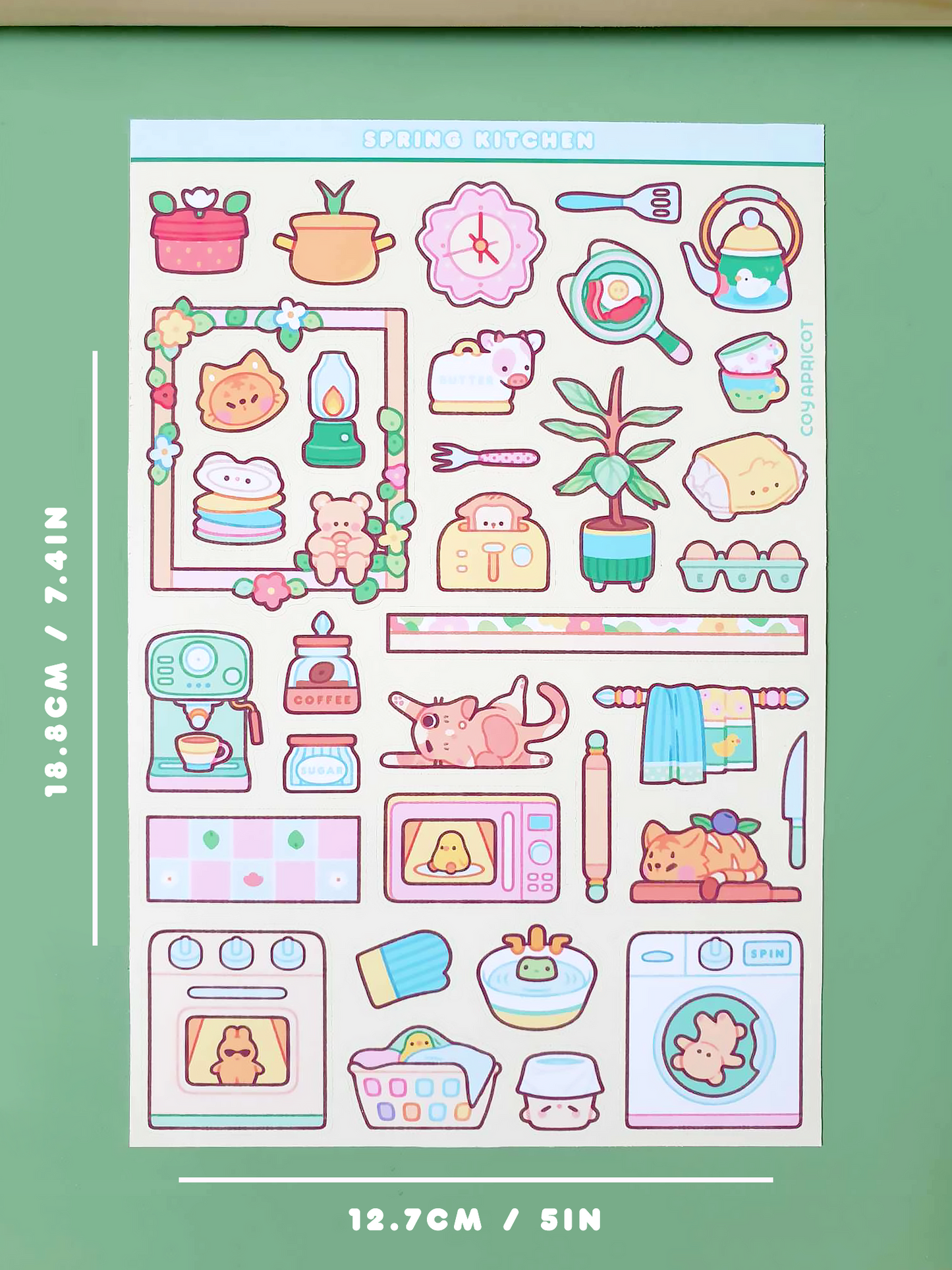 Spring Kitchen Sticker Sheet