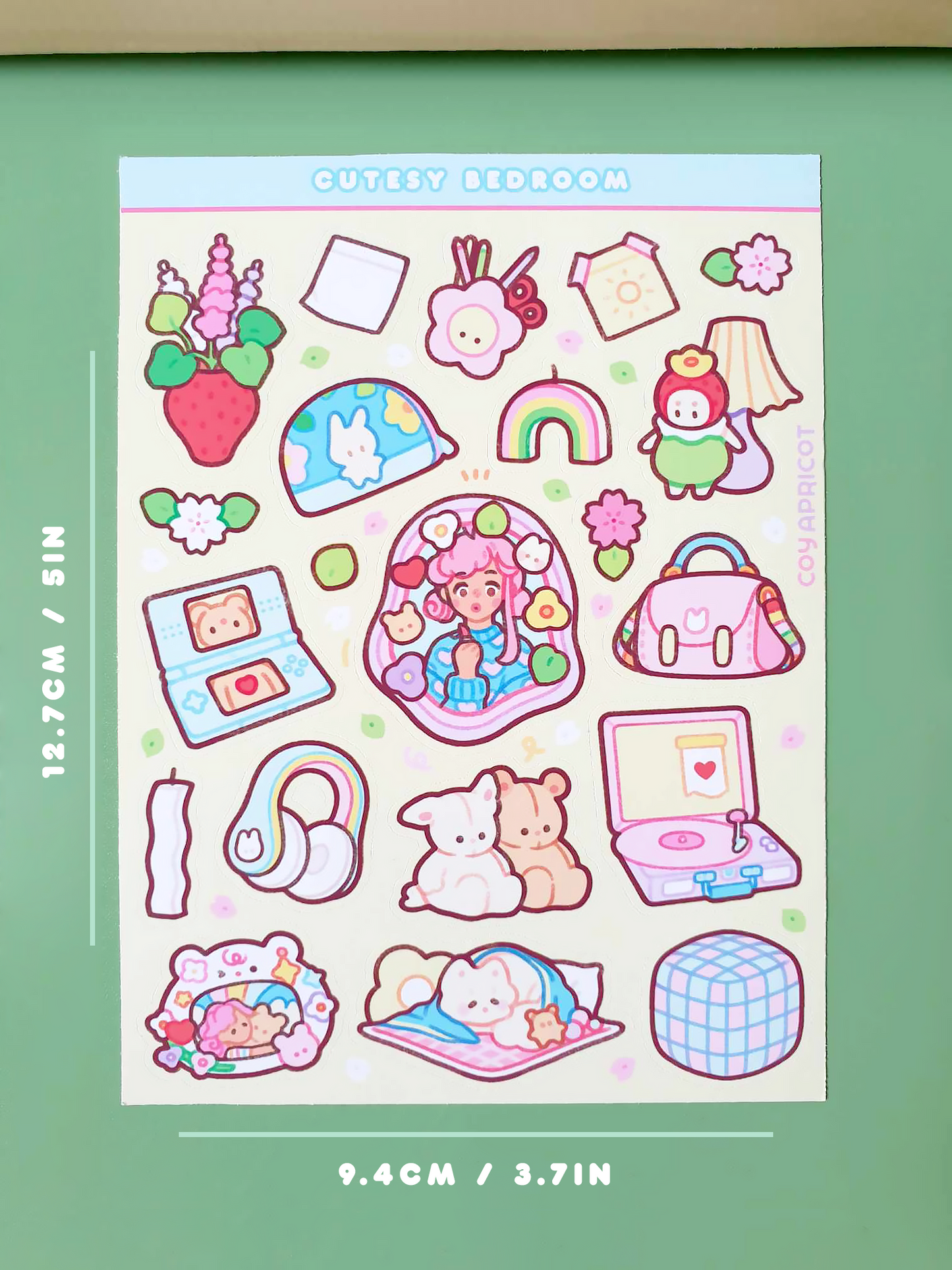 Cutesy Bedroom Sticker Sheet