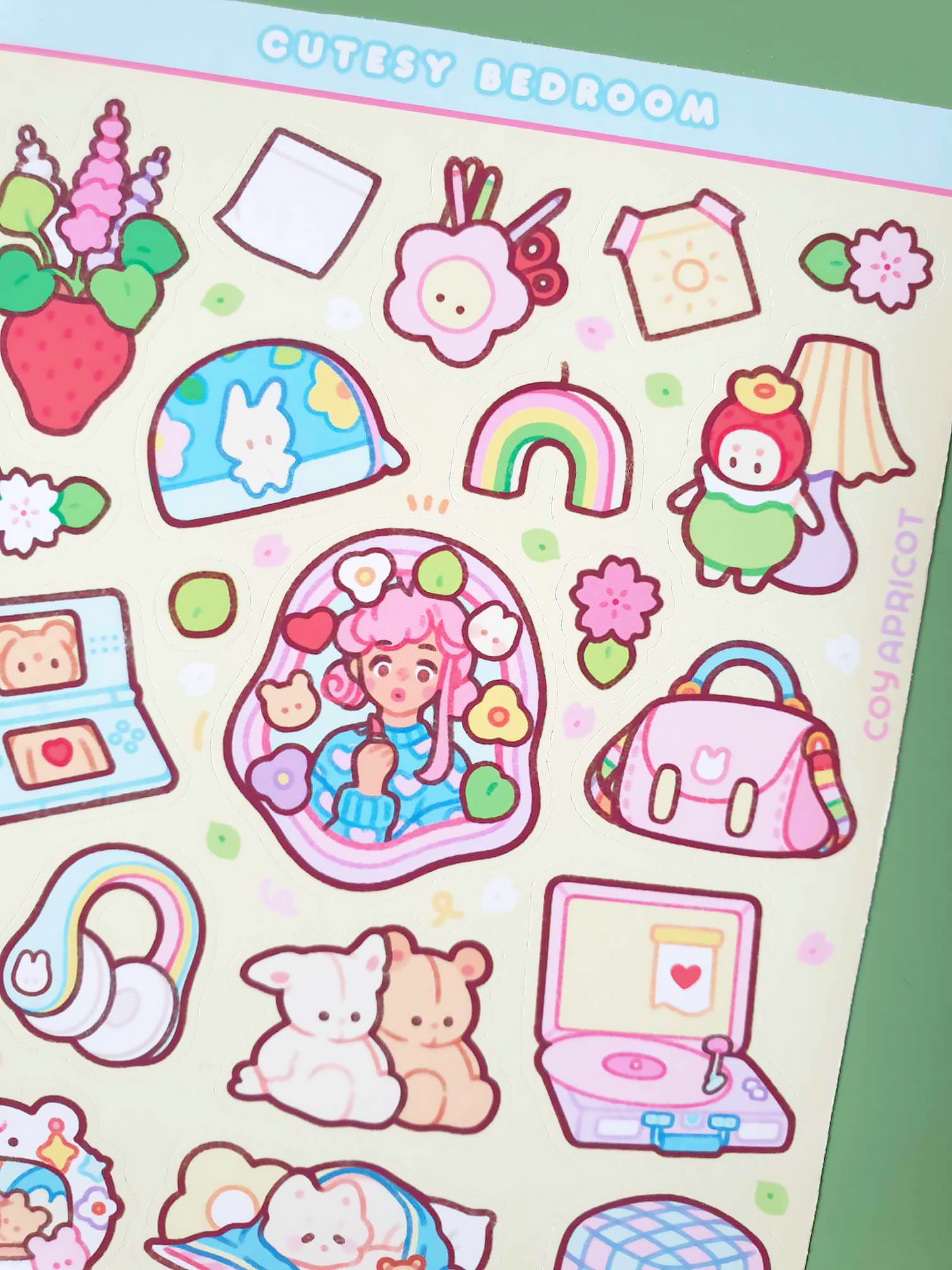 Cutesy Bedroom Sticker Sheet