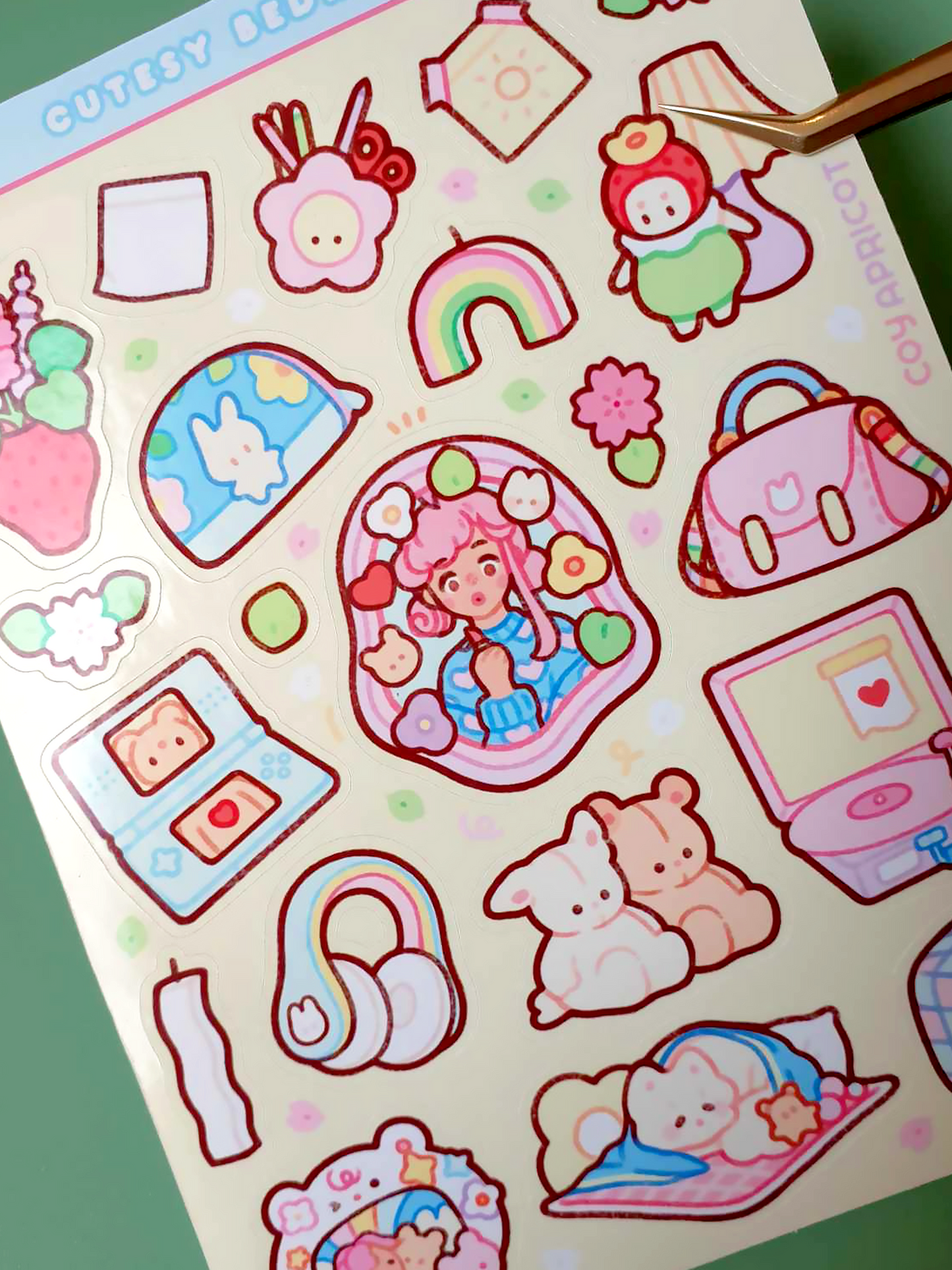 Cutesy Bedroom Sticker Sheet