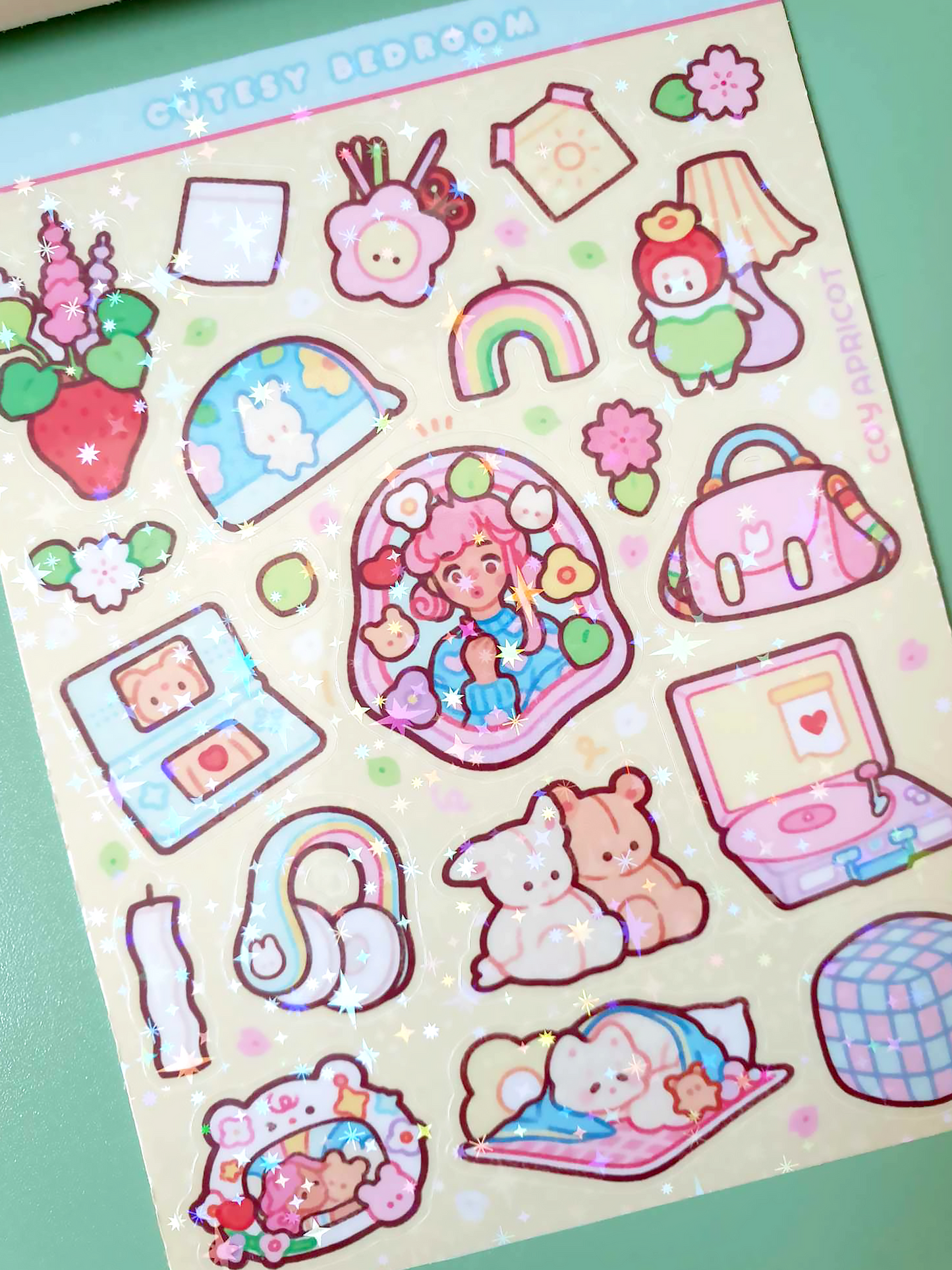 Cutesy Bedroom Sticker Sheet