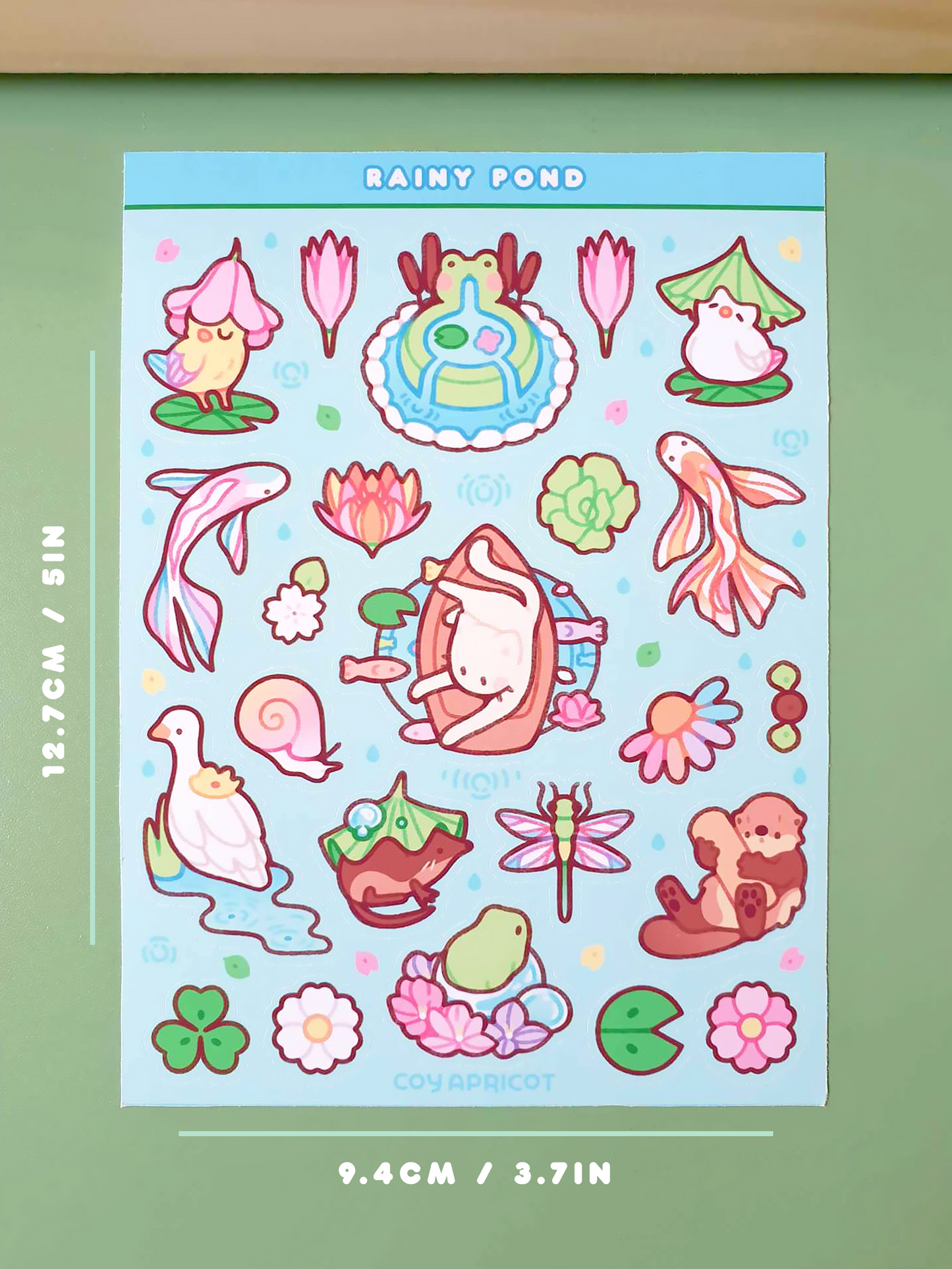 Rainy Pond Sticker Sheet