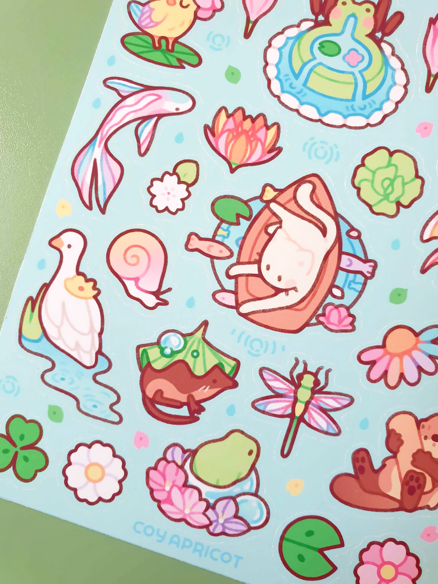 Rainy Pond Sticker Sheet