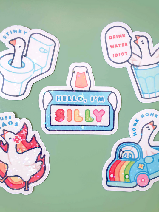 Hello I'm Silly Vinyl Sticker